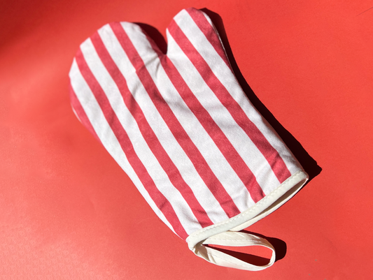 Striped Oven Mitt
